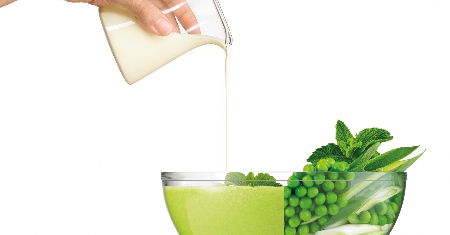 Pea and Mint Soup Recipe | Breville BOSS blender recipes | myfoodbook